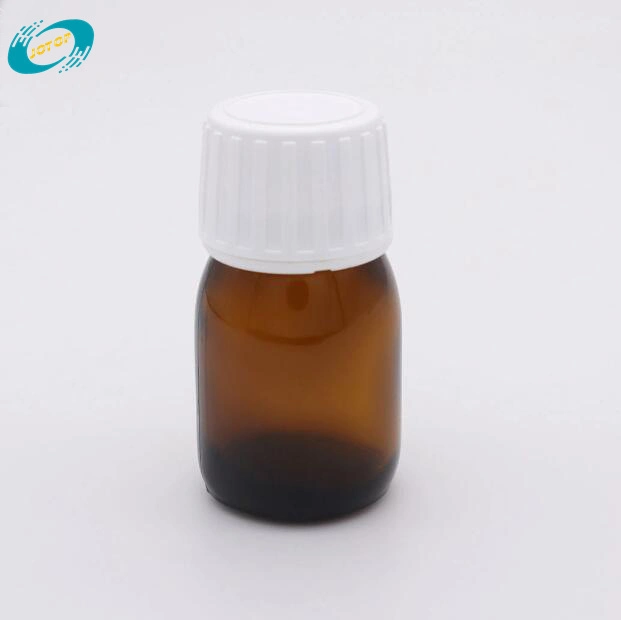 Tamper Evident Plastic Cap with Inner Plug for DIN28 Syrup Glass Bottles