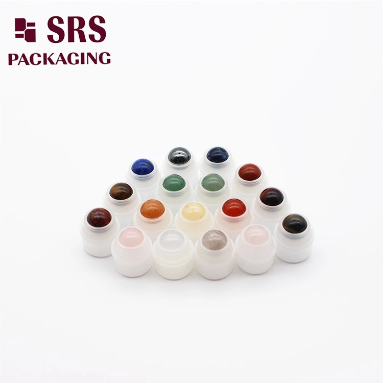 Cosmetic Roll On 5mm 8mm 10mm 20mm 25mm 25.4mm 35.56mm Stainless Metal Steel color Jadestone Glass Jade Massager Stone 1" 1.14" 1.4" Plastic Hollow Roller Ball