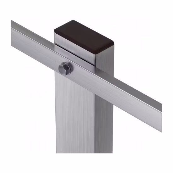 Tappi in plastica quadrati rotondi, tappi terminali in plastica, tappi terminali per tubi quadrati in plastica